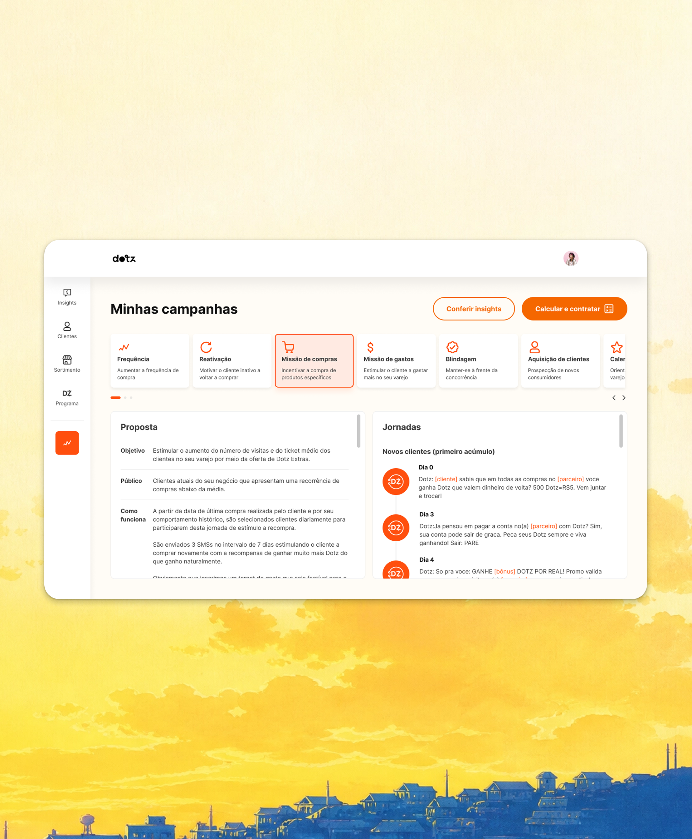 Dotz CRM Retail Platform interface